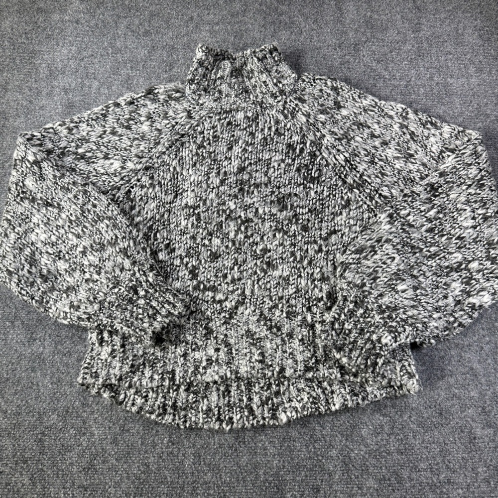 Abercrombie & Fitch Sweater Mock Neck Space Dye Chunky Knit M Cottagecore